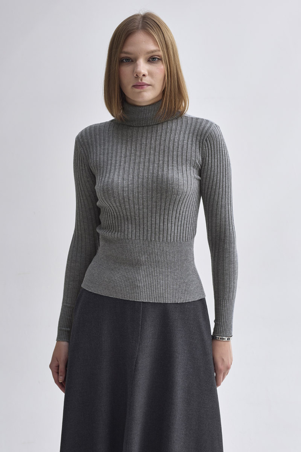 Turtleneck Premium Knit Body Grey - 7