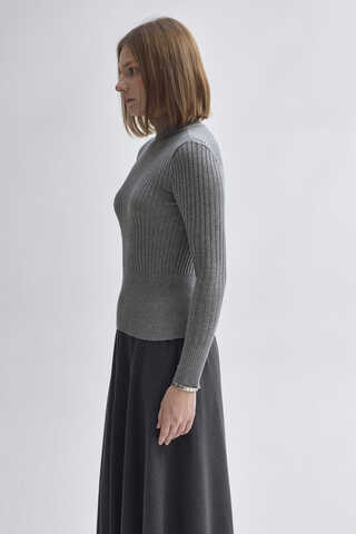 Turtleneck Premium Knit Body Grey - 8