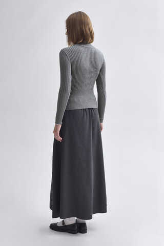 Turtleneck Premium Knit Body Grey - 10