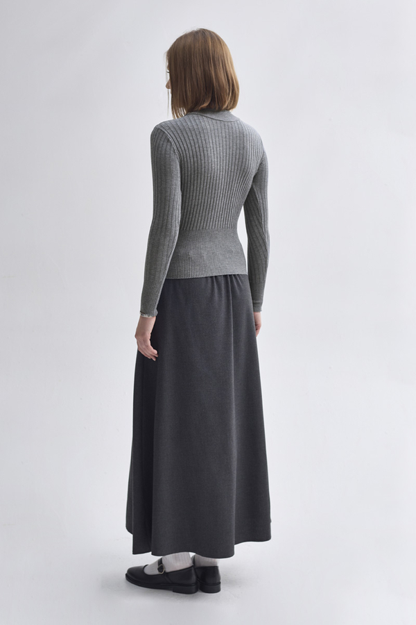 Turtleneck Premium Knit Body Grey - 10