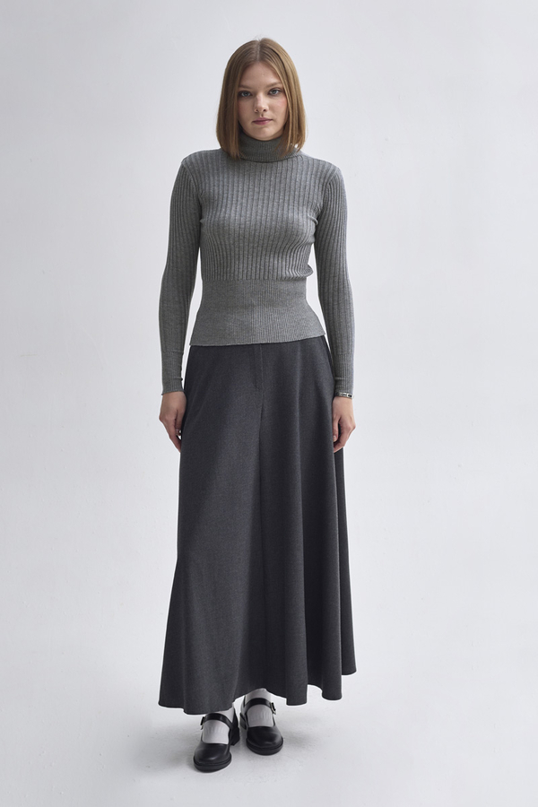 Turtleneck Premium Knit Body Grey (1)