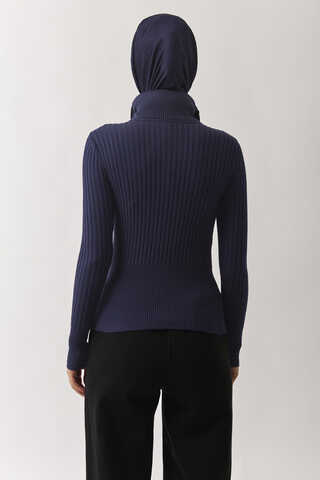 Turtleneck Premium Knit Body Navy - 12