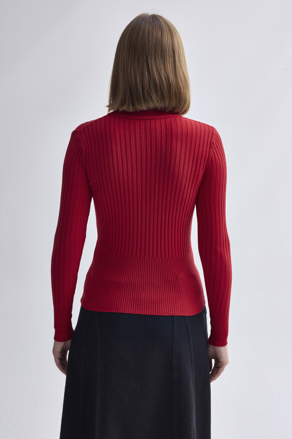 Turtleneck Premium Knit Body Red - 6