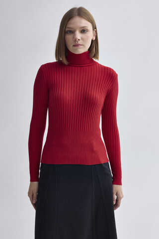 Turtleneck Premium Knit Body Red - 2