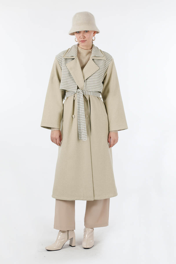 Tüvit Detaylı Kruvaze Kaban Taş - 3