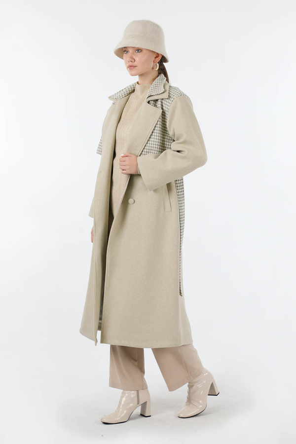 Tüvit Detaylı Kruvaze Kaban Taş - 5