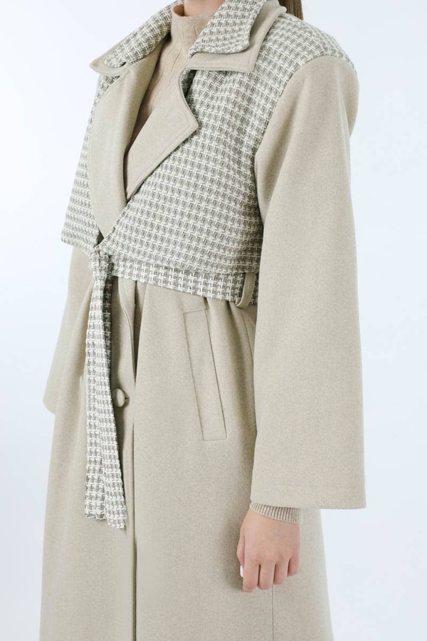 Tüvit Detaylı Kruvaze Kaban Taş - 4