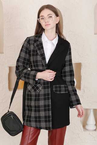 Tüvit Duo Blazer Ceket Siyah - 4