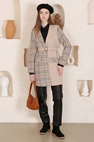 Tüvit Duo Blazer Ceket Vizon - 1