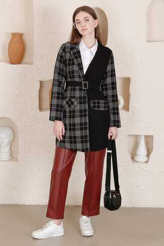 Tweed Duo Blazer Jacket Black - 1