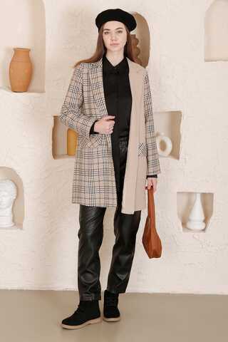 Tweed Duo Blazer Jacket Mink - 3