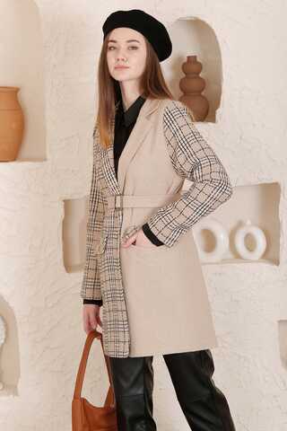 Tweed Duo Blazer Jacket Mink - 4