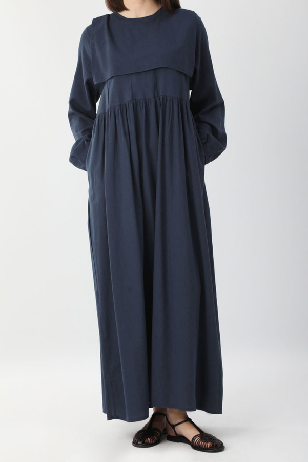 Tüzün Aller Detaylı Elbise Lacivert - 6