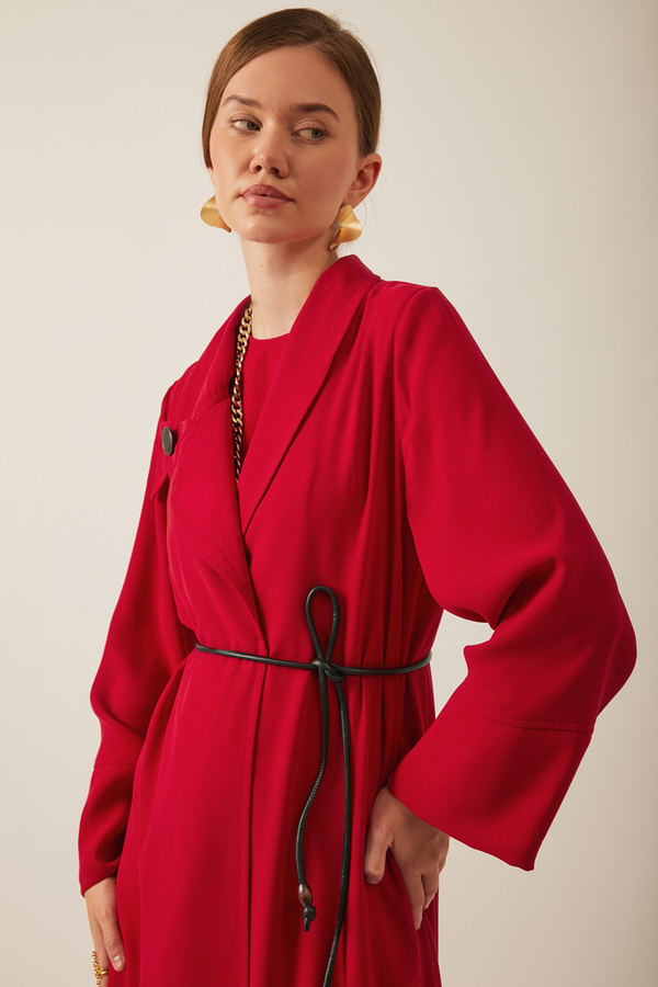 Umay Abaya Takım Kırmızı 