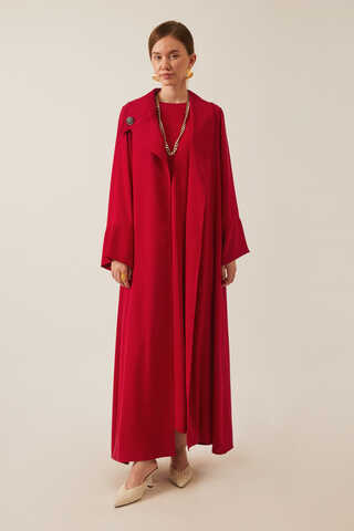 Umay Abaya Takım Kırmızı - 3
