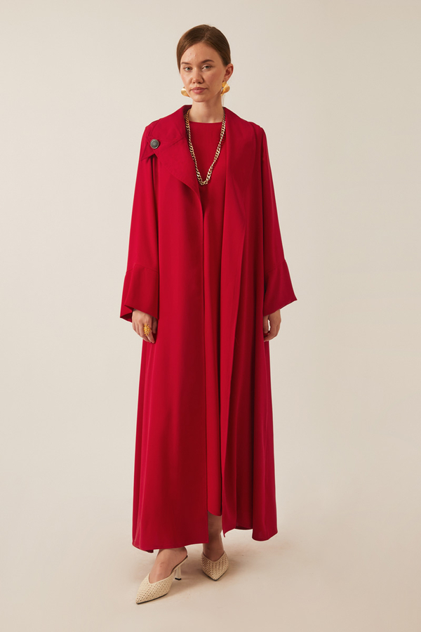 Umay Abaya Takım Kırmızı - 3