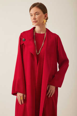 Umay Abaya Takım Kırmızı - 4