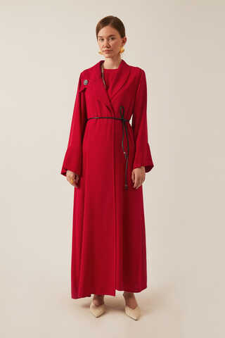 Umay Abaya Takım Kırmızı - 5