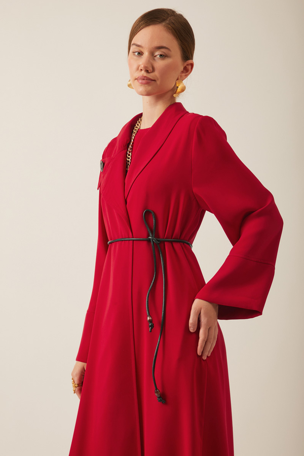 Umay Abaya Takım Kırmızı - 7