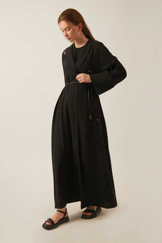 Umay Abaya Takım Siyah - 4