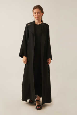 Umay Abaya Takım Siyah - 8