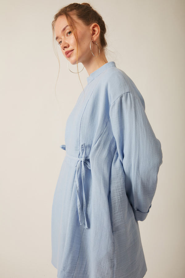 Ünsa Muslin Tunic Baby Blue 