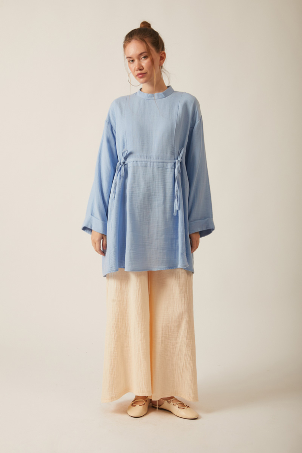 Ünsa Muslin Tunic Baby Blue - 2