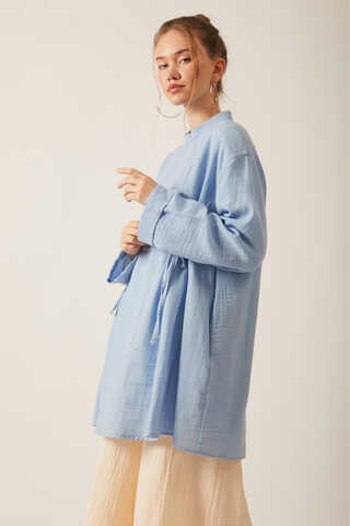 Ünsa Muslin Tunic Baby Blue - 7