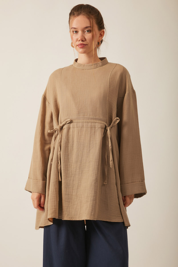 Ünsa Muslin Tunic Beige 
