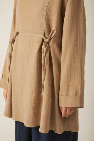 Ünsa Muslin Tunic Beige - 8