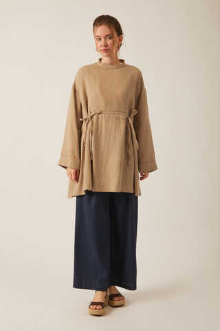 Ünsa Muslin Tunic Beige - 10