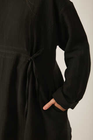 Ünsa Muslin Tunic Black - 5