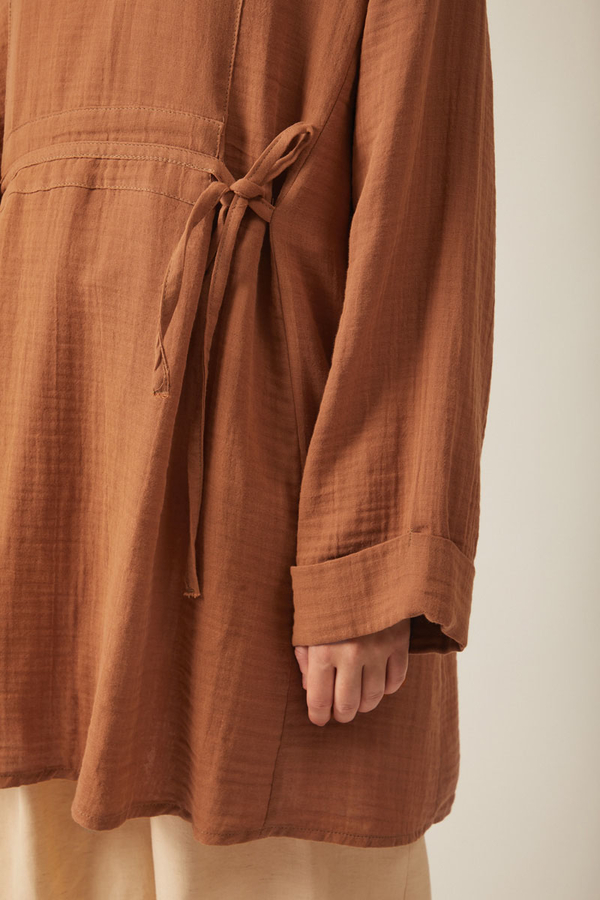 Ünsa Muslin Tunic Dark Taupe - 6