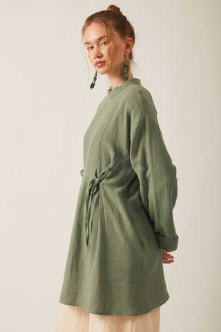 Ünsa Muslin Tunic Khaki - 6