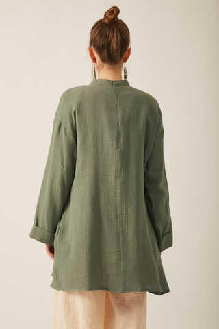 Ünsa Muslin Tunic Khaki - 7