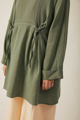 Ünsa Muslin Tunic Khaki - 8
