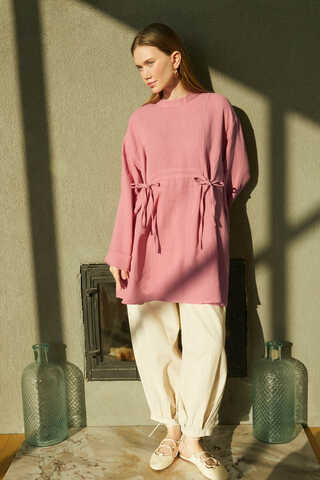 Ünsa Muslin Tunic Pink - 3