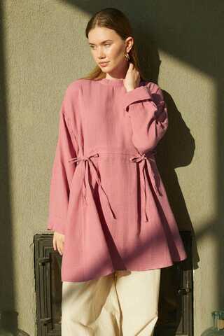 Ünsa Muslin Tunic Pink - 1