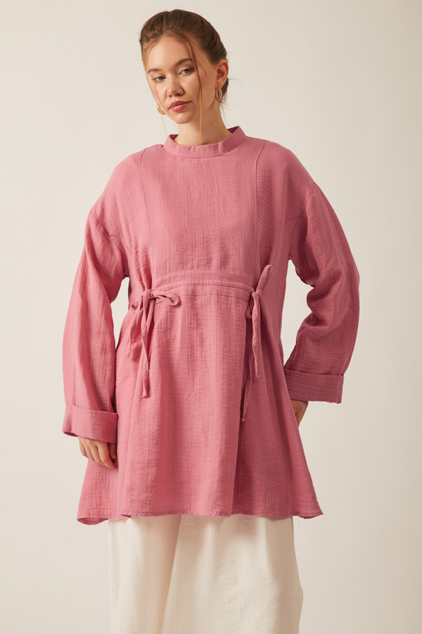 Ünsa Muslin Tunic Pink - 16