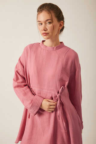 Ünsa Muslin Tunic Pink - 23