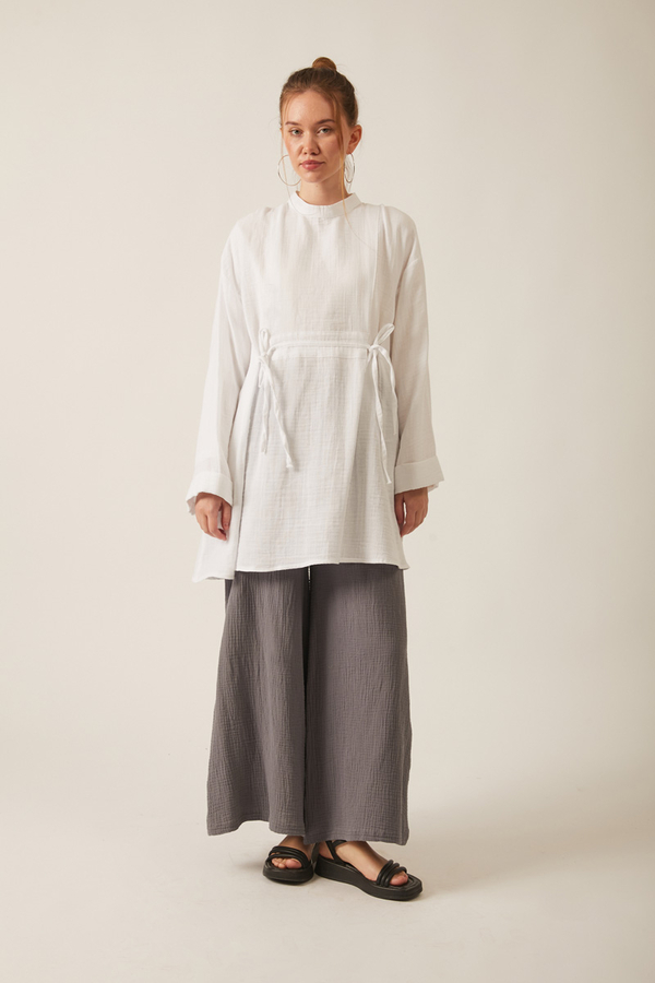 Ünsa Muslin Tunic White - 2