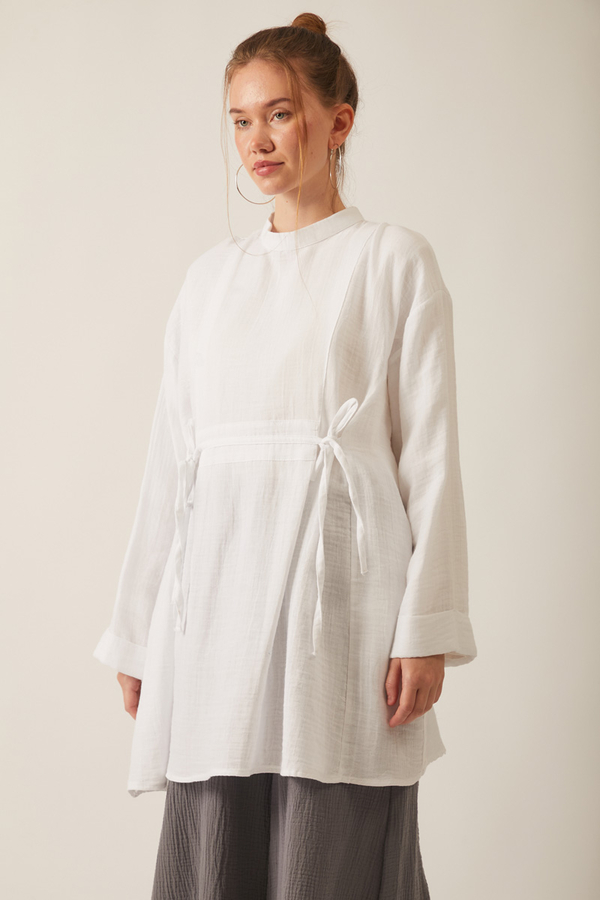 Ünsa Muslin Tunic White - 5