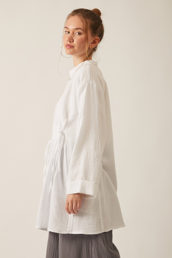 Ünsa Muslin Tunic White - 6