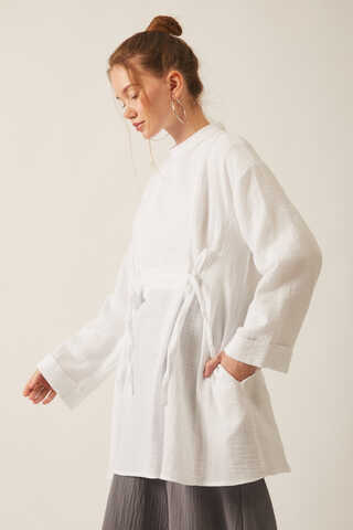 Ünsa Muslin Tunic White - 7