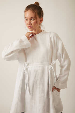 Ünsa Muslin Tunic White - 10