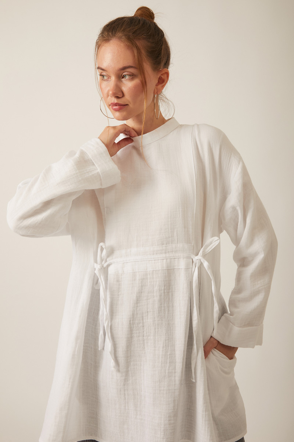 Ünsa Muslin Tunic White - 10