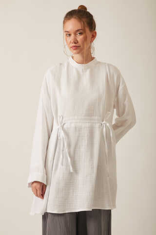 Ünsa Muslin Tunic White - 3