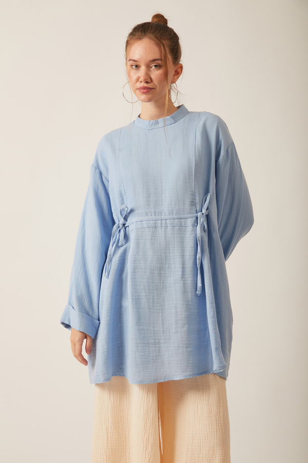 Ünsa Müslin Tunik Bebe Mavisi - 3
