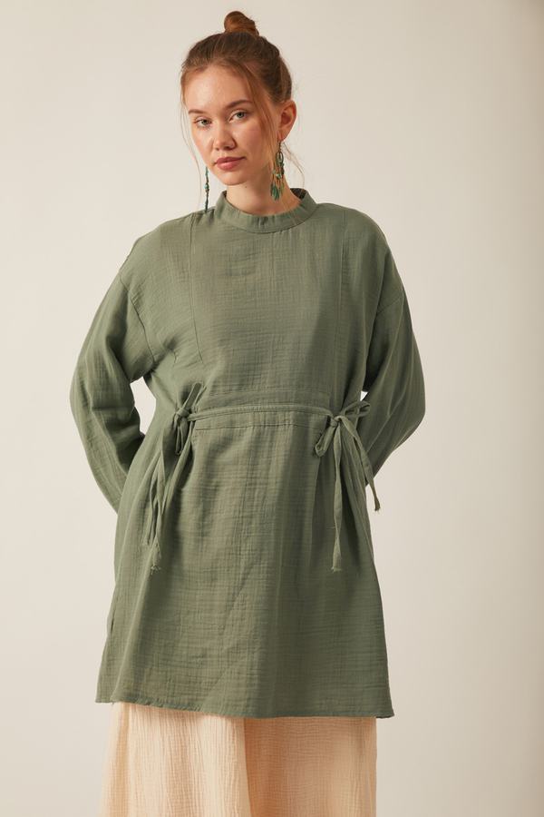 Ünsa Müslin Tunik Haki - 2