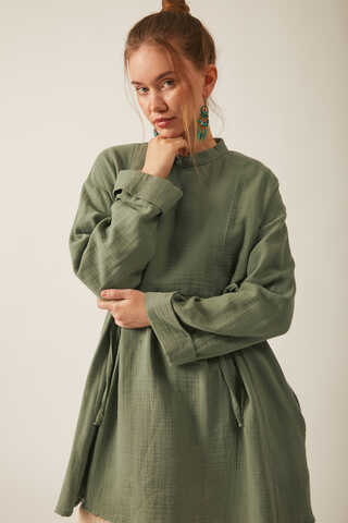 Ünsa Müslin Tunik Haki - 9